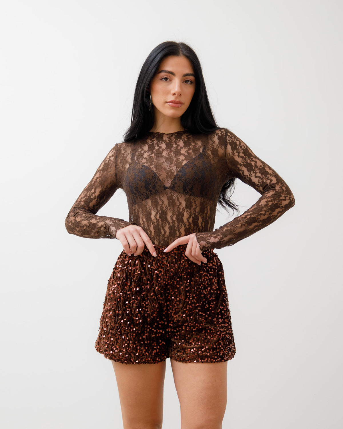 Maglia in pizzo trasparente - L1452 SLCb