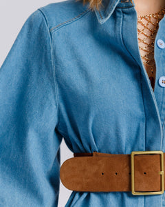Camicia in denim BLU - BS9572
