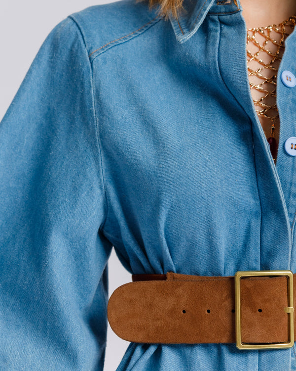 Camicia in denim BLU - BS9572