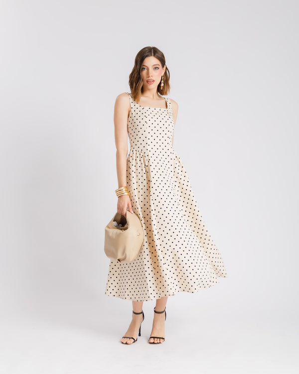 Abito midi a pois - JM88610