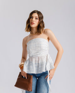 Top a fascia con ricami - JM22712
