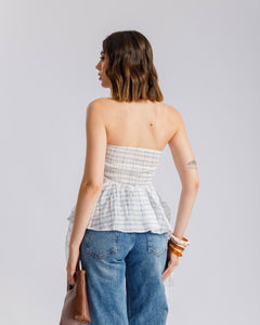 Top a fascia con ricami - JM22712