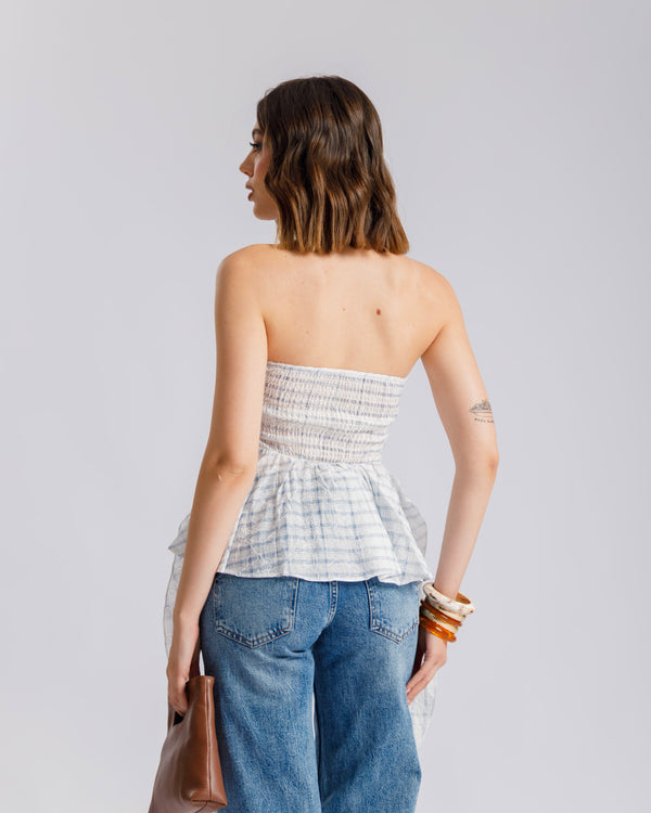 Top a fascia con ricami - JM22712