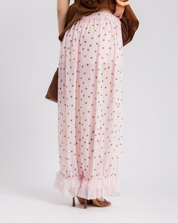Pantaloni morbidi a pois - U70619