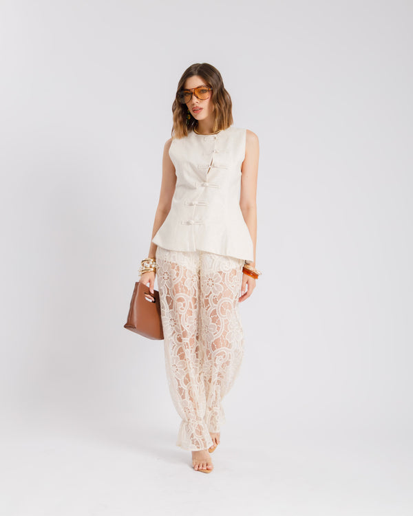 Pantaloni ballon in pizzo - U27637