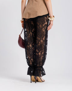 Pantaloni ballon in pizzo - U27637