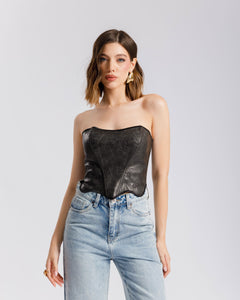 Corsetto in finta pelle - JM22807