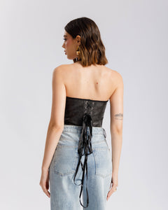 Corsetto in finta pelle - JM22807