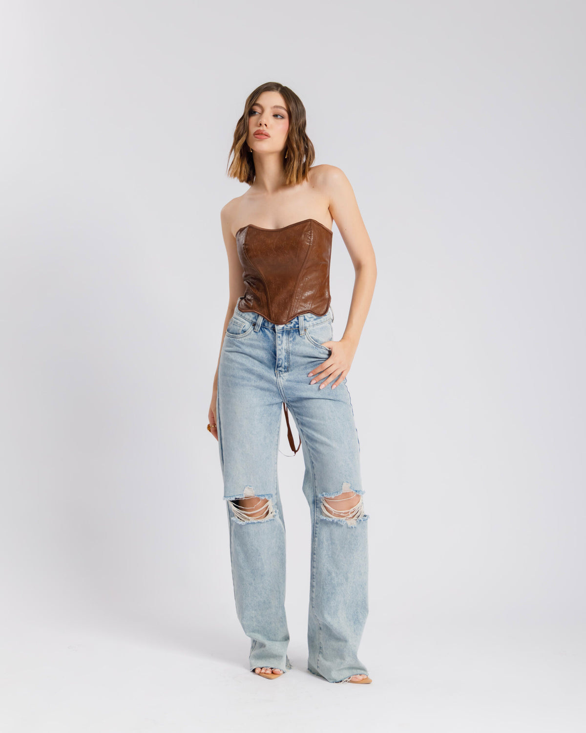Corsetto in finta pelle - JM22807