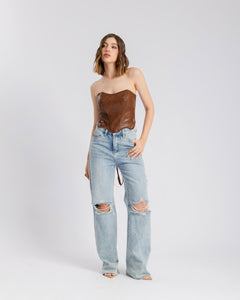 Corsetto in finta pelle - JM22807
