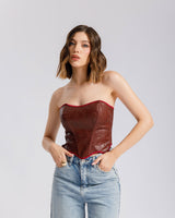 Corsetto in finta pelle - JM22807