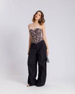 Top corsetto animalier - JM22810