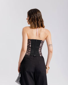 Top corsetto animalier - JM22810