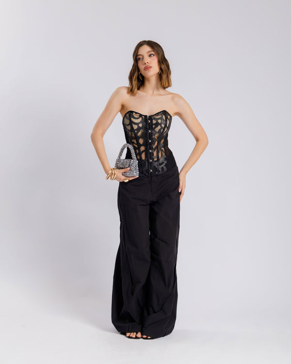 Corsetto con trasparenze - JM22809