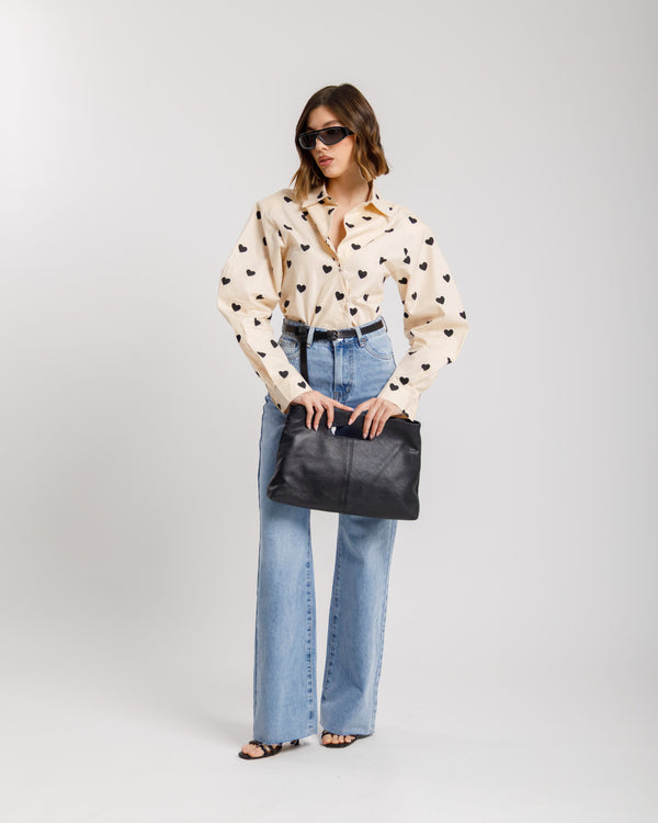 Jeans wide leg blu - 8672