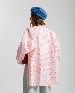 Camicia in cotone micro cuori - H13898