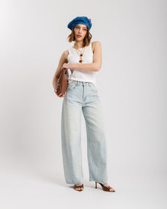 Jeans ballon impunture - H5320
