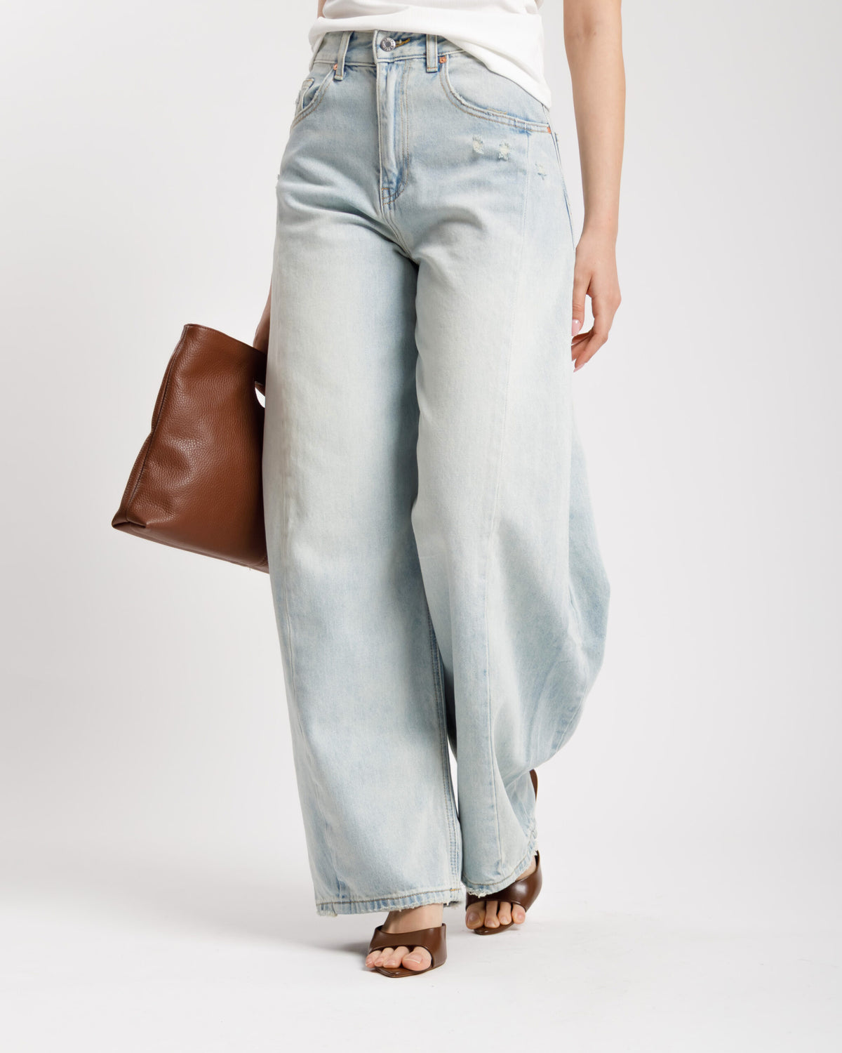Jeans ballon impunture - H5320