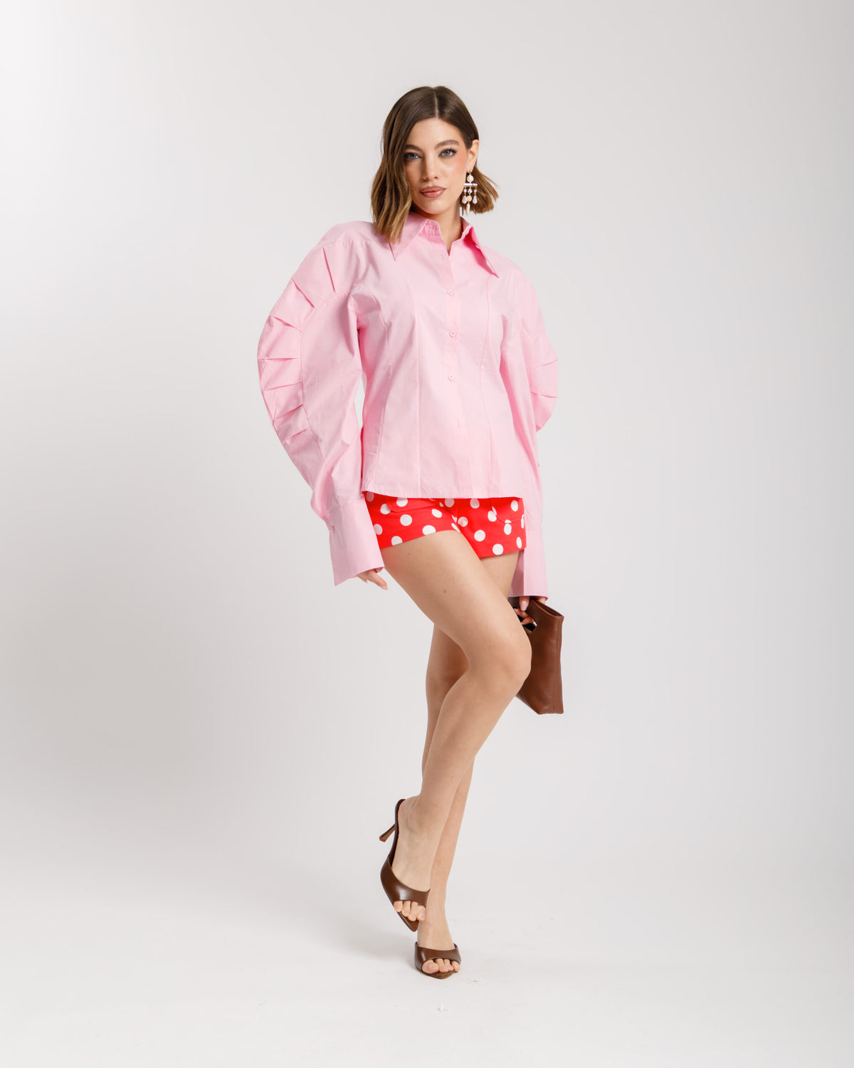 Camicia volume in cotone - H13575