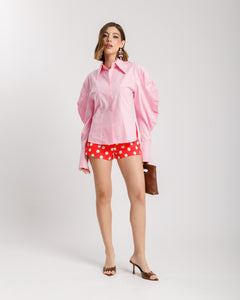 Camicia volume in cotone - H13575
