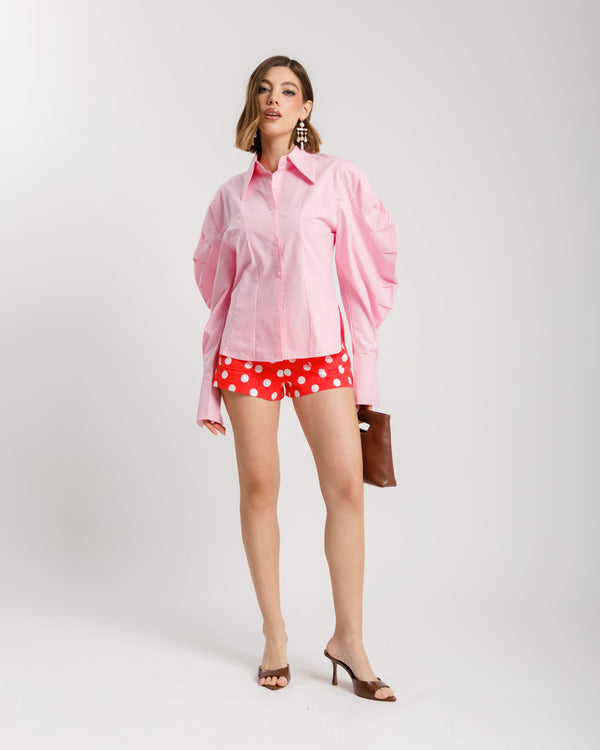 Camicia volume in cotone - H13575