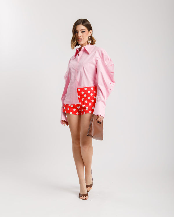 Camicia volume in cotone - H13575