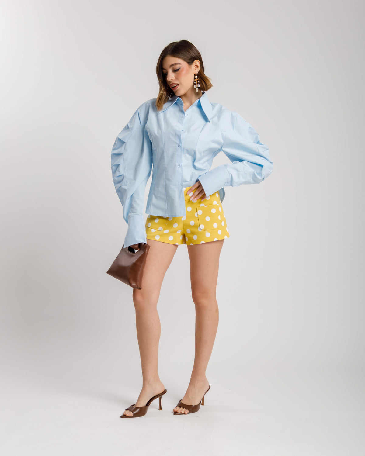 Camicia volume in cotone - H13575