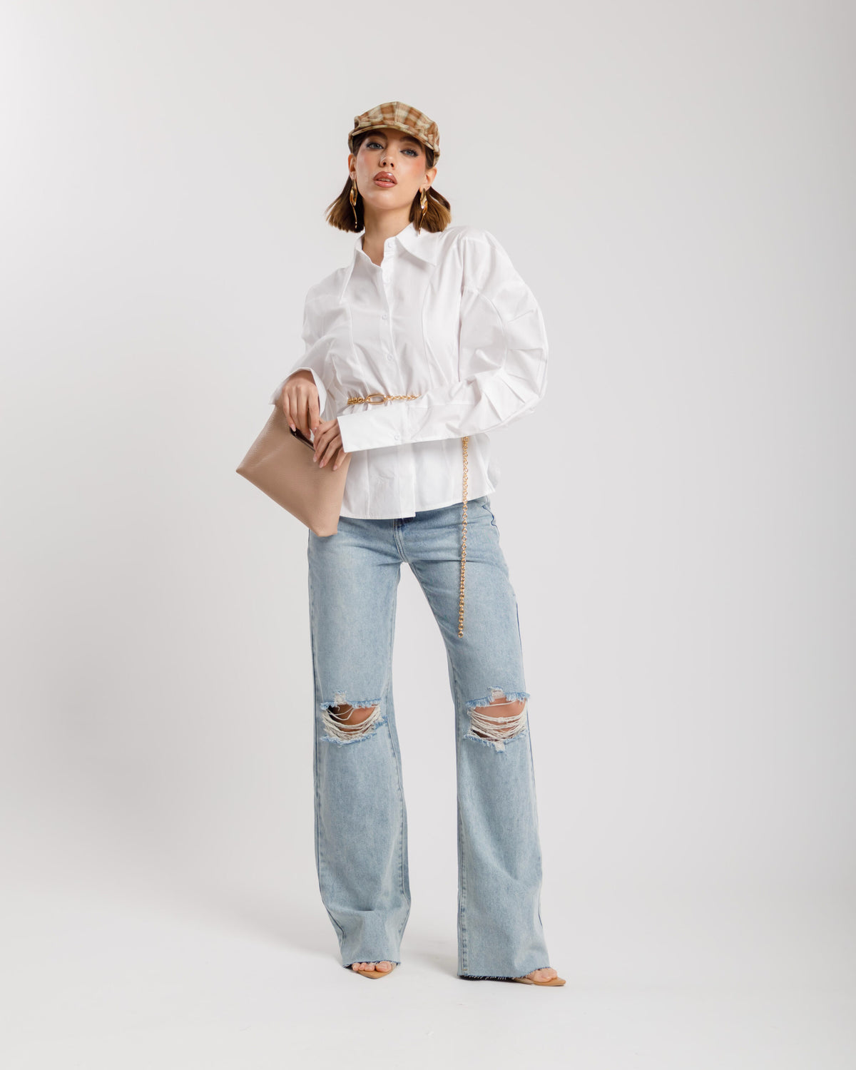 Camicia volume in cotone - H13575