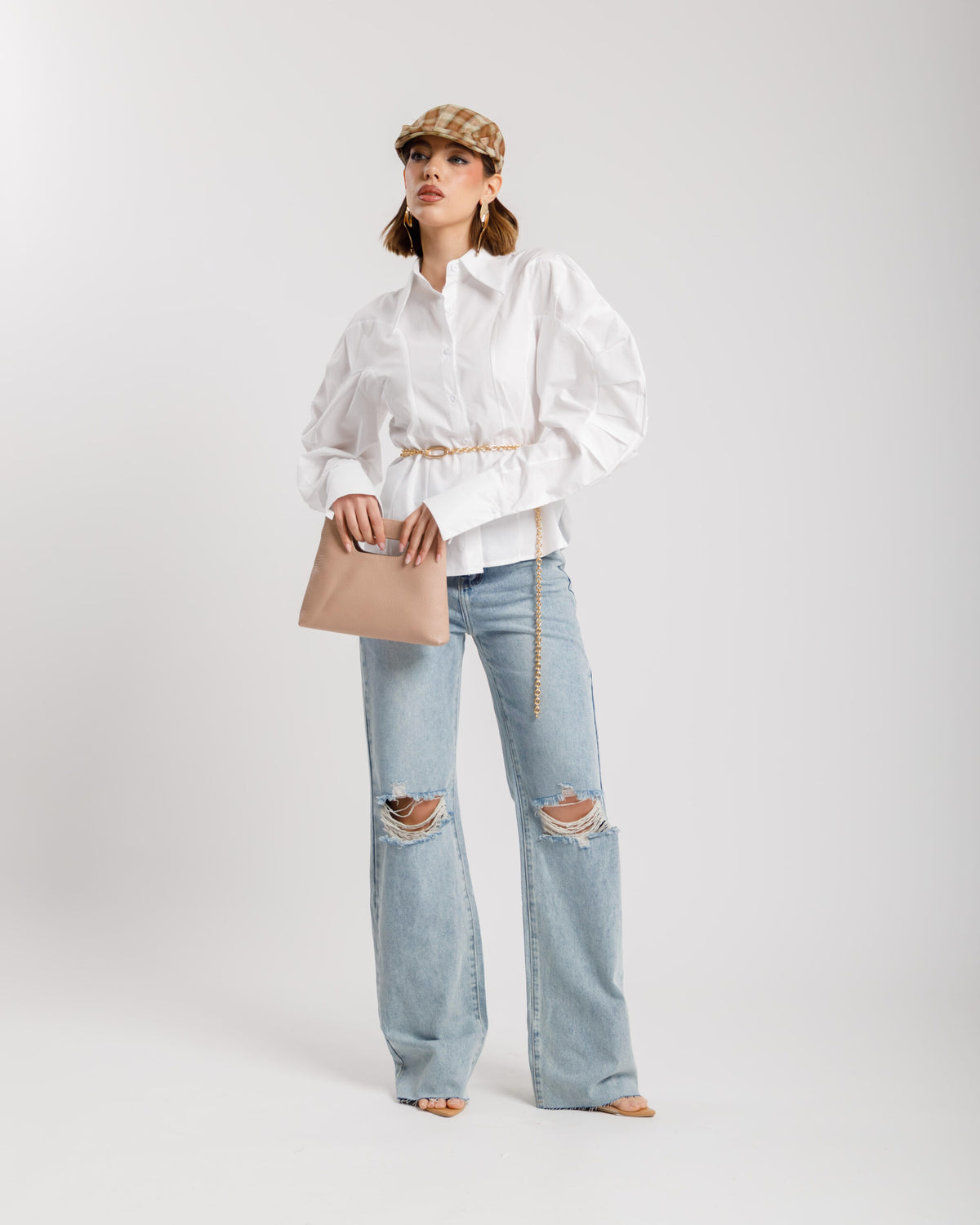 Camicia volume in cotone - H13575