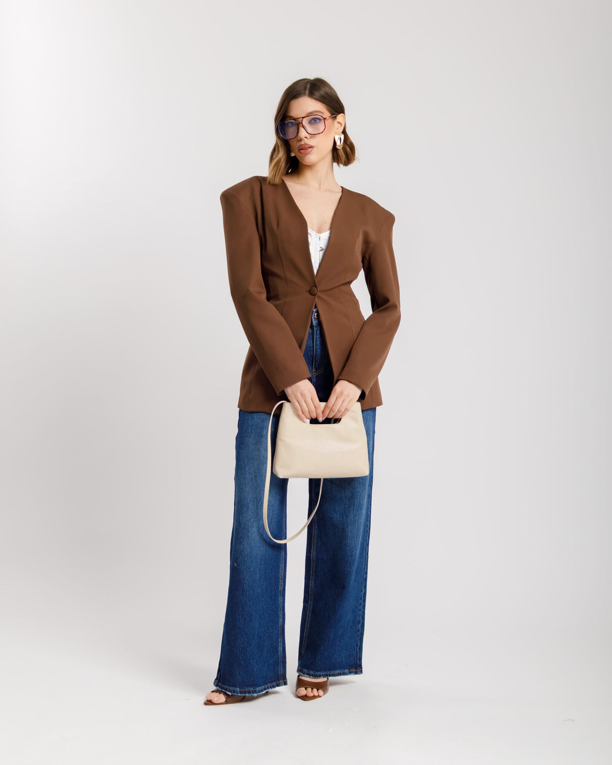 Jeans vita media palazzo - H5198
