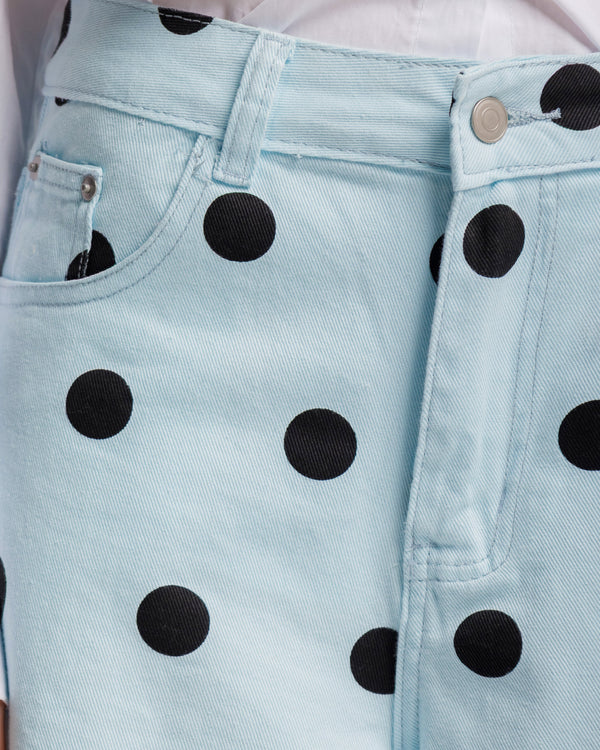 Bermuda in denim pois - P13735