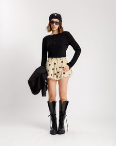 Shorts in denim a pois - PJ13819