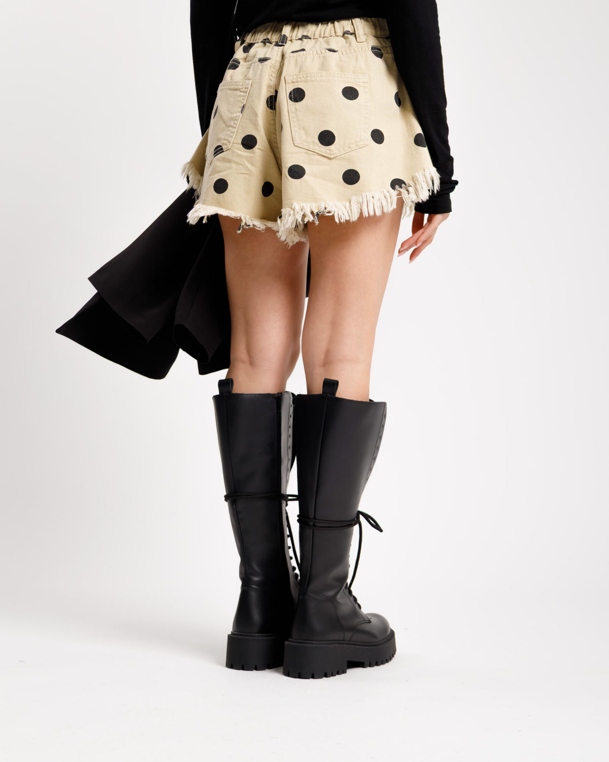 Shorts in denim a pois - PJ13819