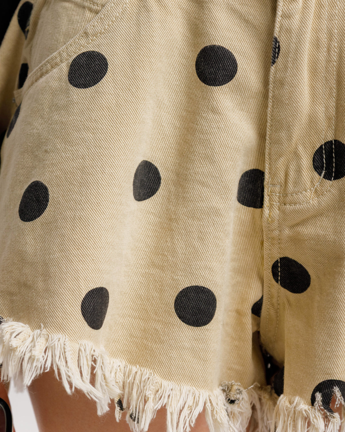 Shorts in denim a pois - PJ13819