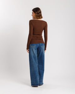 Maglia basic con scollo - 5612