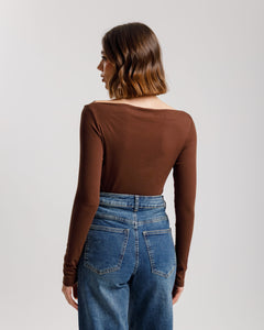 Maglia basic con scollo - 5612