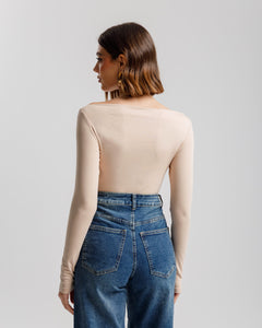 Maglia basic con scollo - 5612