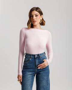 Maglia basic con scollo - 5612