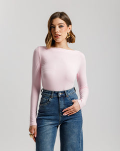 Maglia basic con scollo - 5612