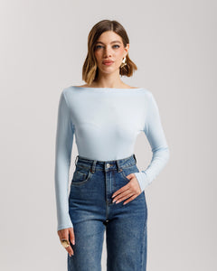 Maglia basic con scollo - 5612