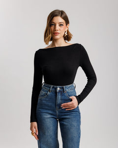 Maglia basic con scollo - 5612