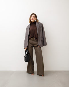 Pantaloni ampi con cintura - M774