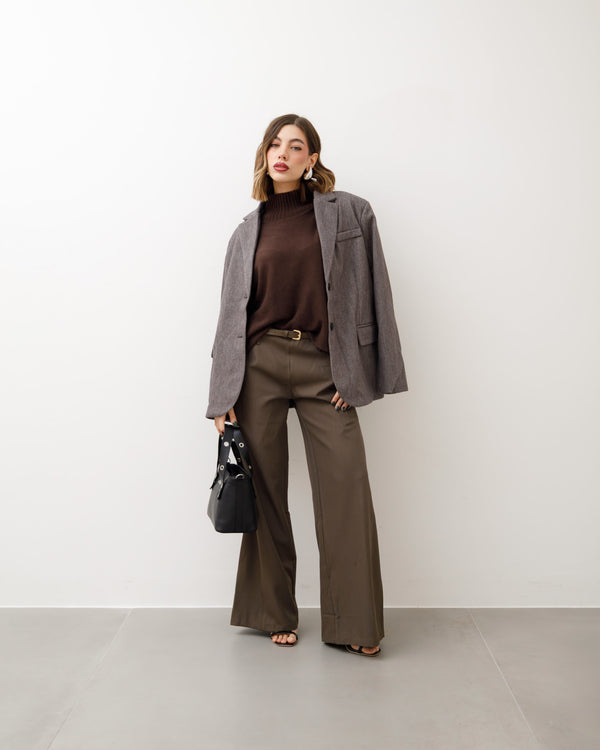Pantaloni ampi con cintura - M774