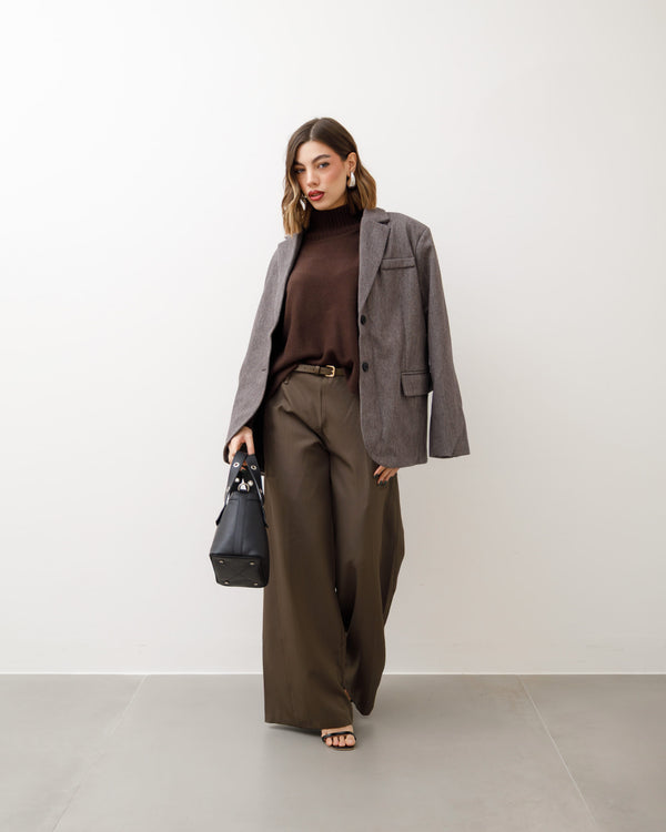 Pantaloni ampi con cintura - M774