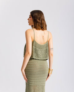 Abito in maglia crochet - 5399