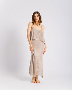 Abito in maglia crochet - 5399