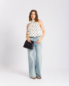 Top in viscosa a pois - H4779