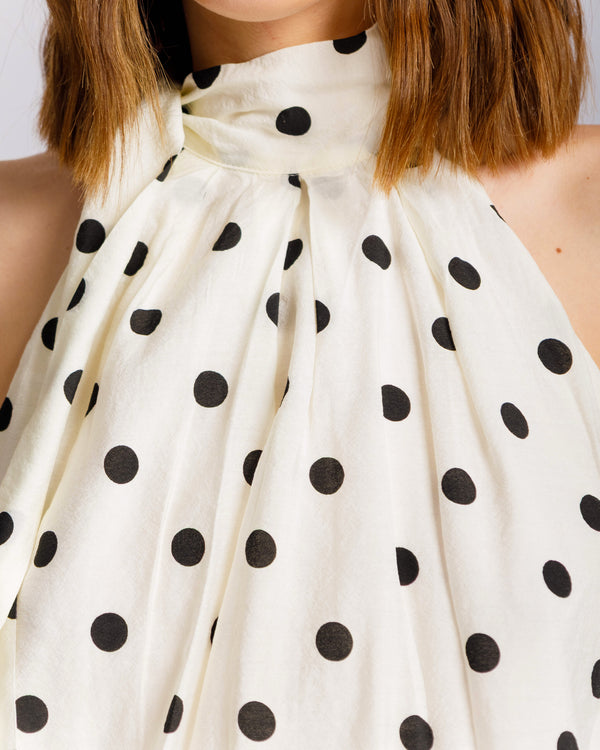 Top in viscosa a pois - H4779