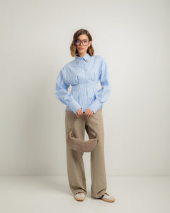 Camicia in cotone con strass - 81476 slc