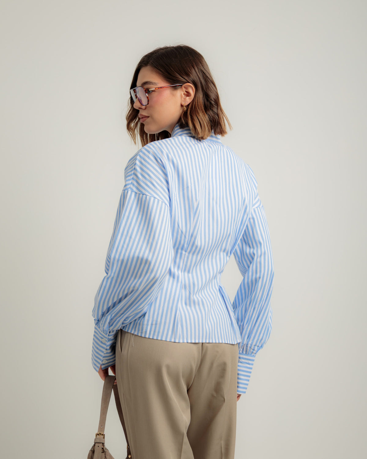 Camicia in cotone con strass - 81476 slc